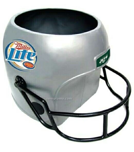 Custom Plastic Football Helmet Shaped Beverage Bucket