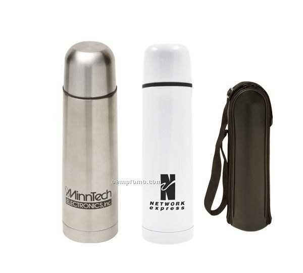 17 Oz. Thermo-go Stainless Steel Thermos Bottle