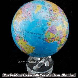 4.5" Mova Globe Boe (Blue Political)