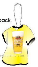 Beer Glass T-shirt Zipper Pull