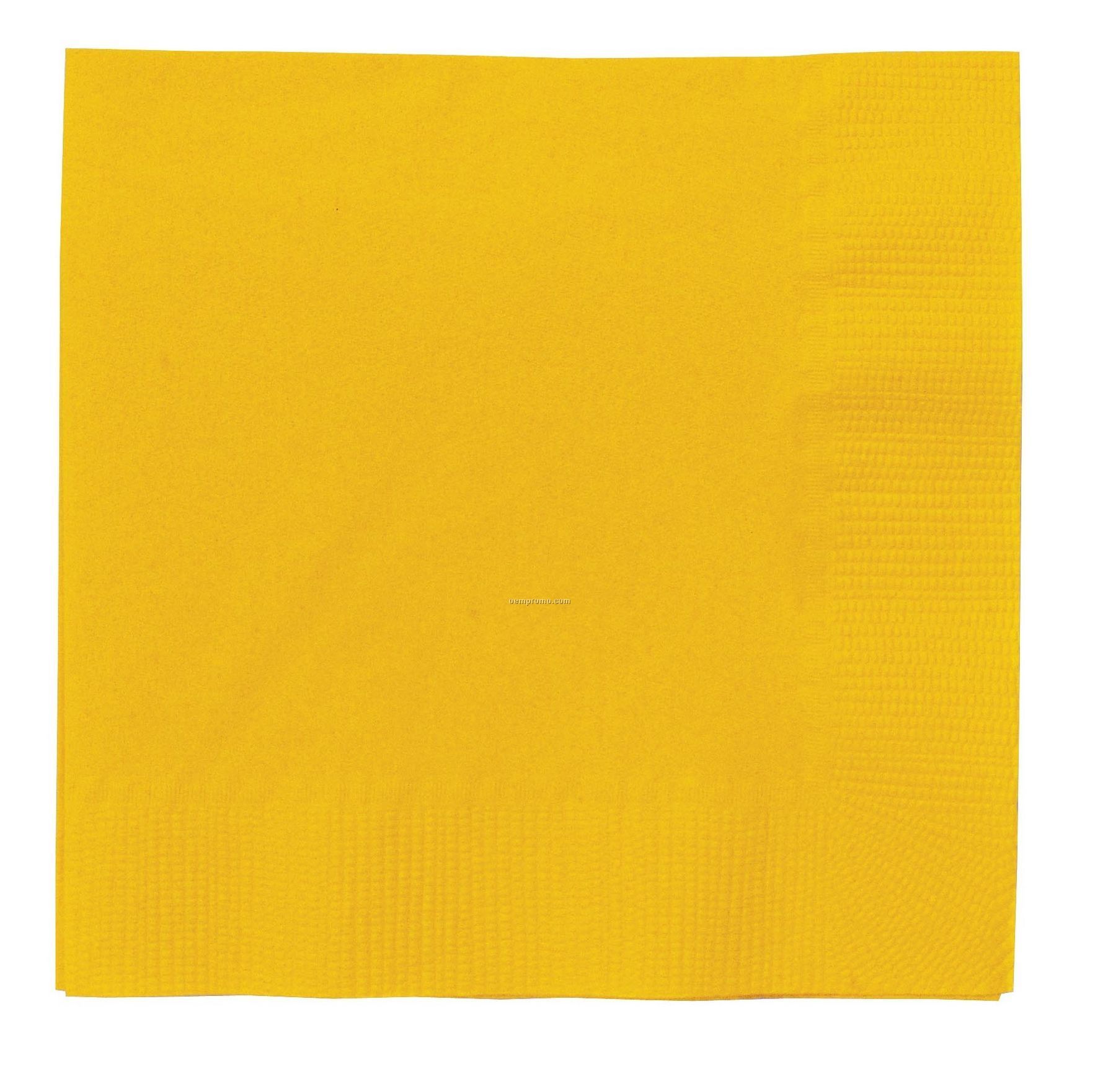Colorware School Bus Yellow Dinner Napkins With 1/4 Fold