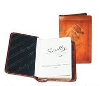 Equestrian Vegetable Tanned Calf Leather Telephone/ Address Book