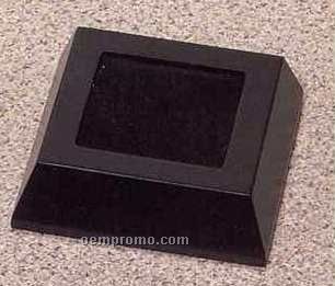 Satin Black Square Solid Display Bases - 4 1/2"X4 1/2"