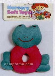 5 3/4" Soft Terry Frog Rattle