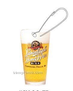 Beer Glass Zipper Pull