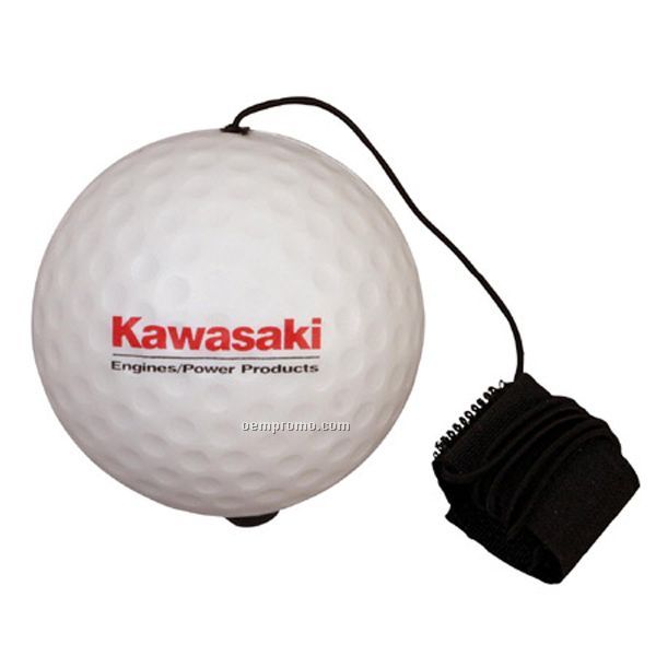Golf Ball Yo-yo Bungee Stress Reliever