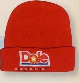 12" Beanie Super Stretch Knit Embroidered Hat