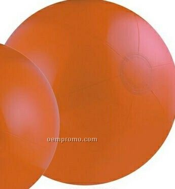 16" Inflatable Solid Orange Beach Ball