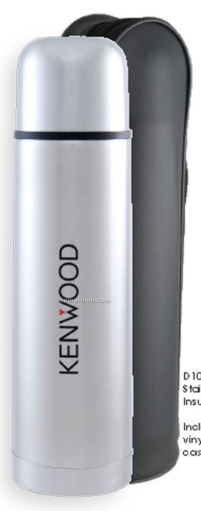 16 Oz. Stainless Steel Insulated Bottle With Vinyl Case