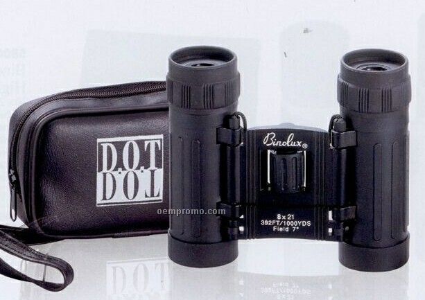 Binolux 8 Power Roof Prism Binoculars / Black