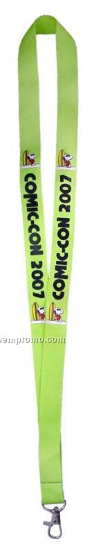 Polyester Lanyards With Screen Print & Metal Hook (36"X3/4")