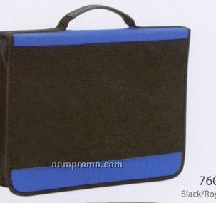 3 Ring Binder Polyester Padfolio (1 Color)