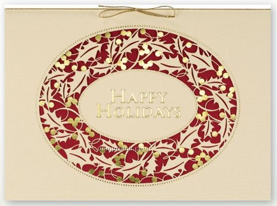 Encircle Your Supporters Laser Cut & Layered Holiday Card