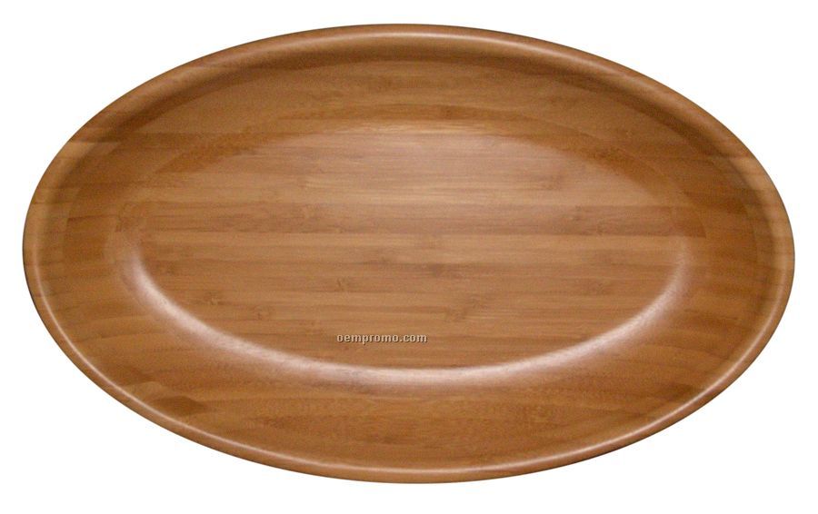 Large Oval Bamboo Platter