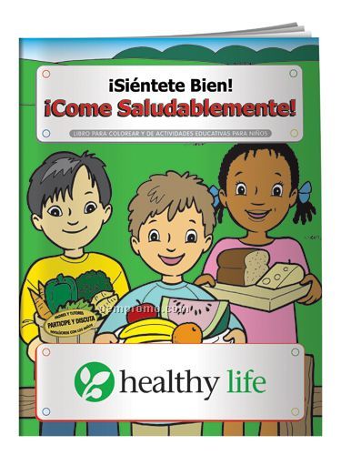 Spanish Coloring Book - Feel Good! Eat Healthy!