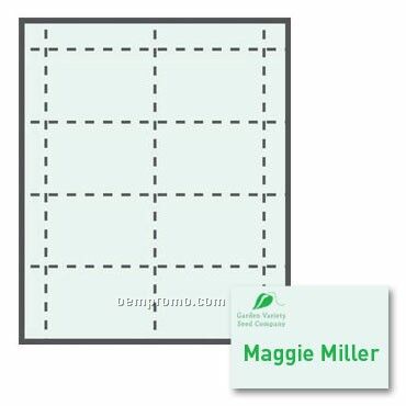 Classic Name Tag Color Stock Paper Insert - 1 Color (4"X2 1/2")