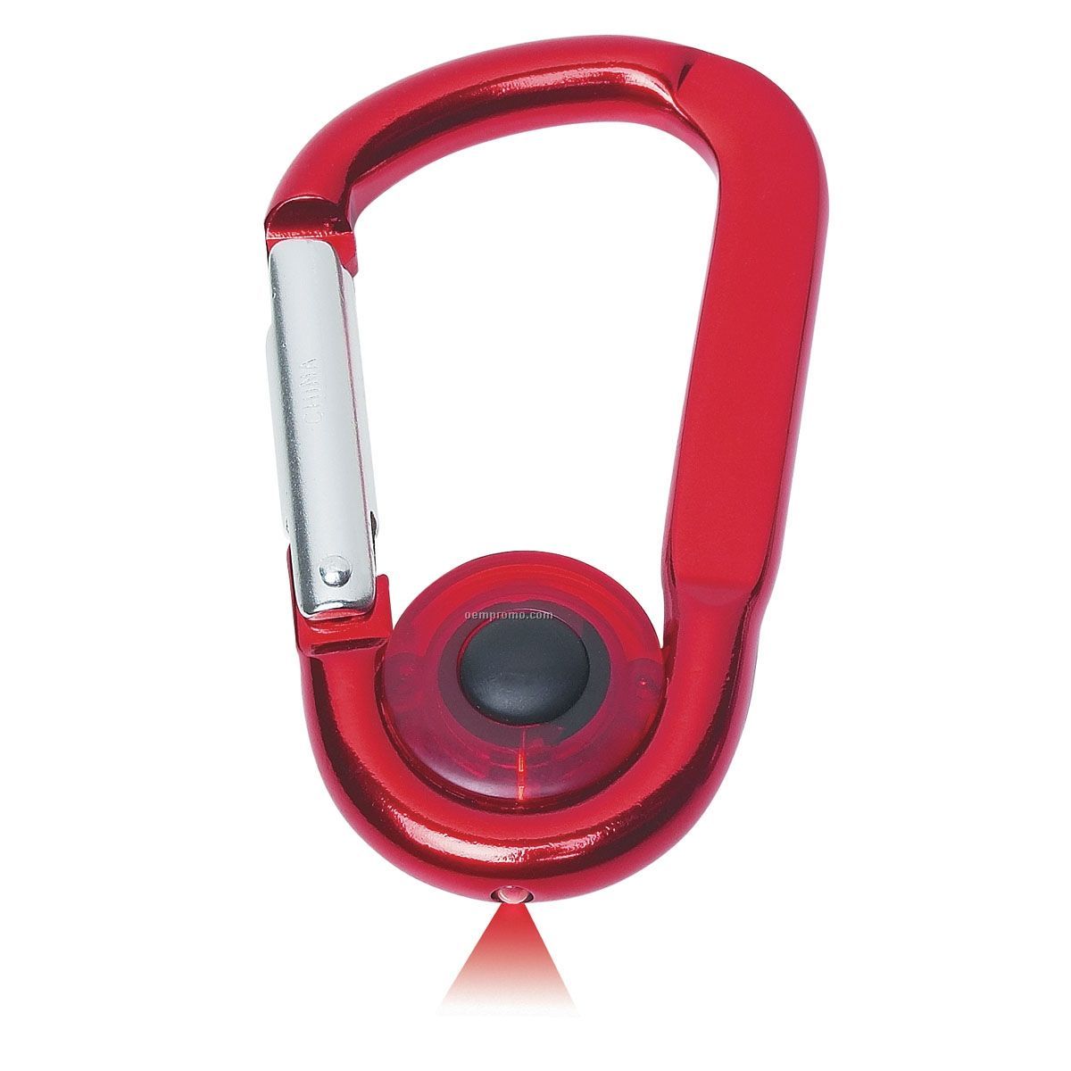 Red Light Up Carabiner W/ Red LED