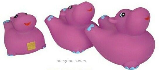 Rubber Hippo 3 Piece Family Toy