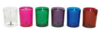 3 Oz. Gel Candle - In Frosted Glass Votive
