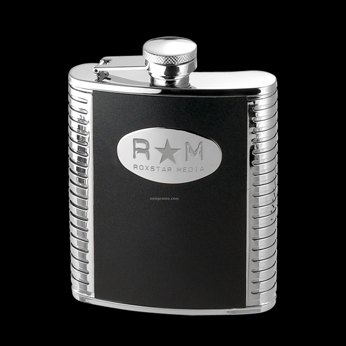 Aztec Stainless Steel/ Leather Hip Flask