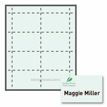Classic Name Tag Color Stock Paper Insert - 2 Color (4"X2 1/2")