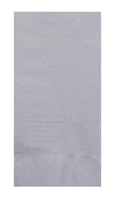 Colorware Silver Gray/ Shimmering Silver Dinner Napkins With 1/8 Fold