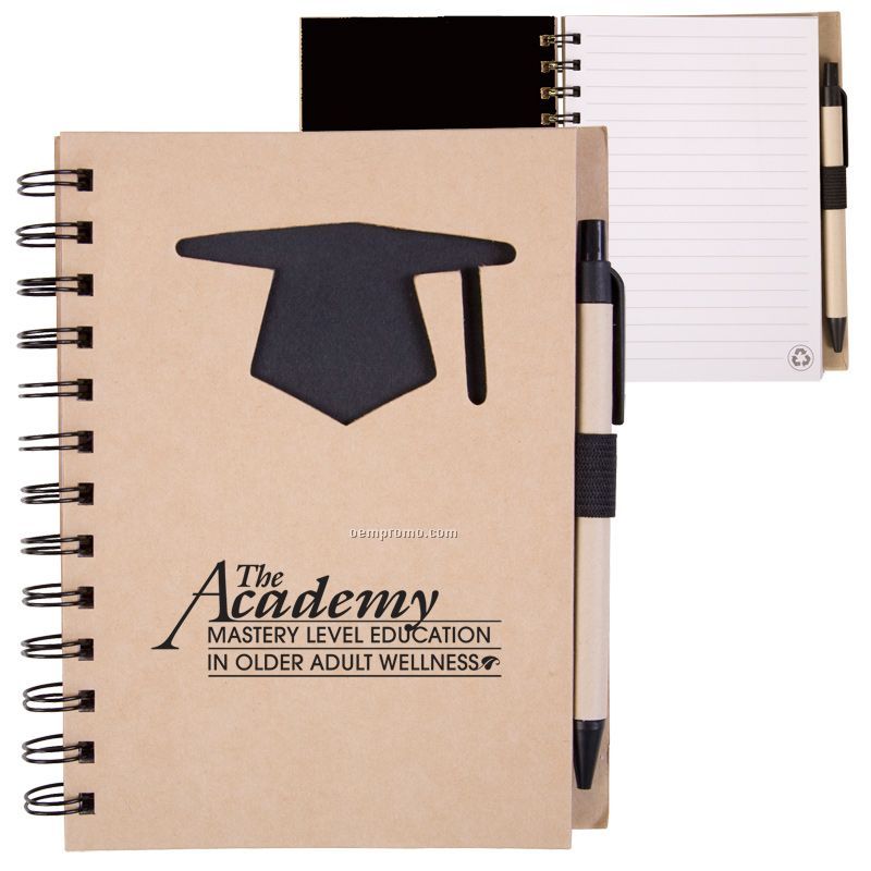Recycle Die Cut Notebook: Graduation Cap