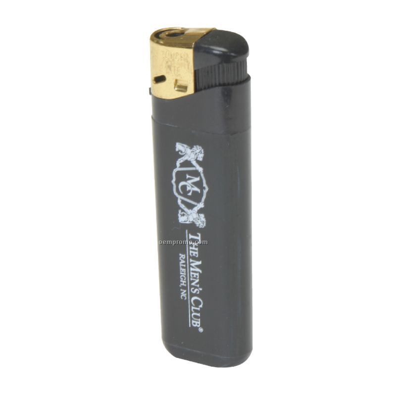 Black W/Gold Cap Electronic Lighter