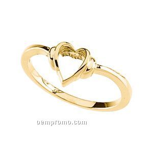 Ladies' 14ky 8mm Heart Ring