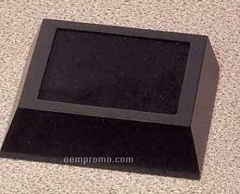 Satin Black Square Solid Display Bases - 6 1/2