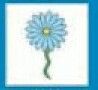Stock Temporary Tattoo - Baby Blue Flower (2"X2")