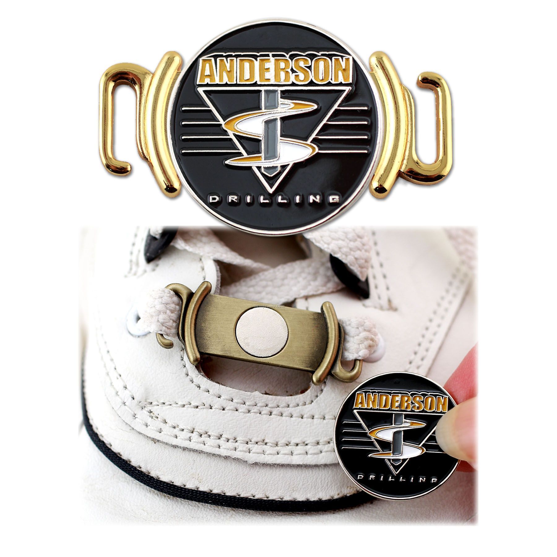 Golf Shoe Tag With Custom Ball Marker (1