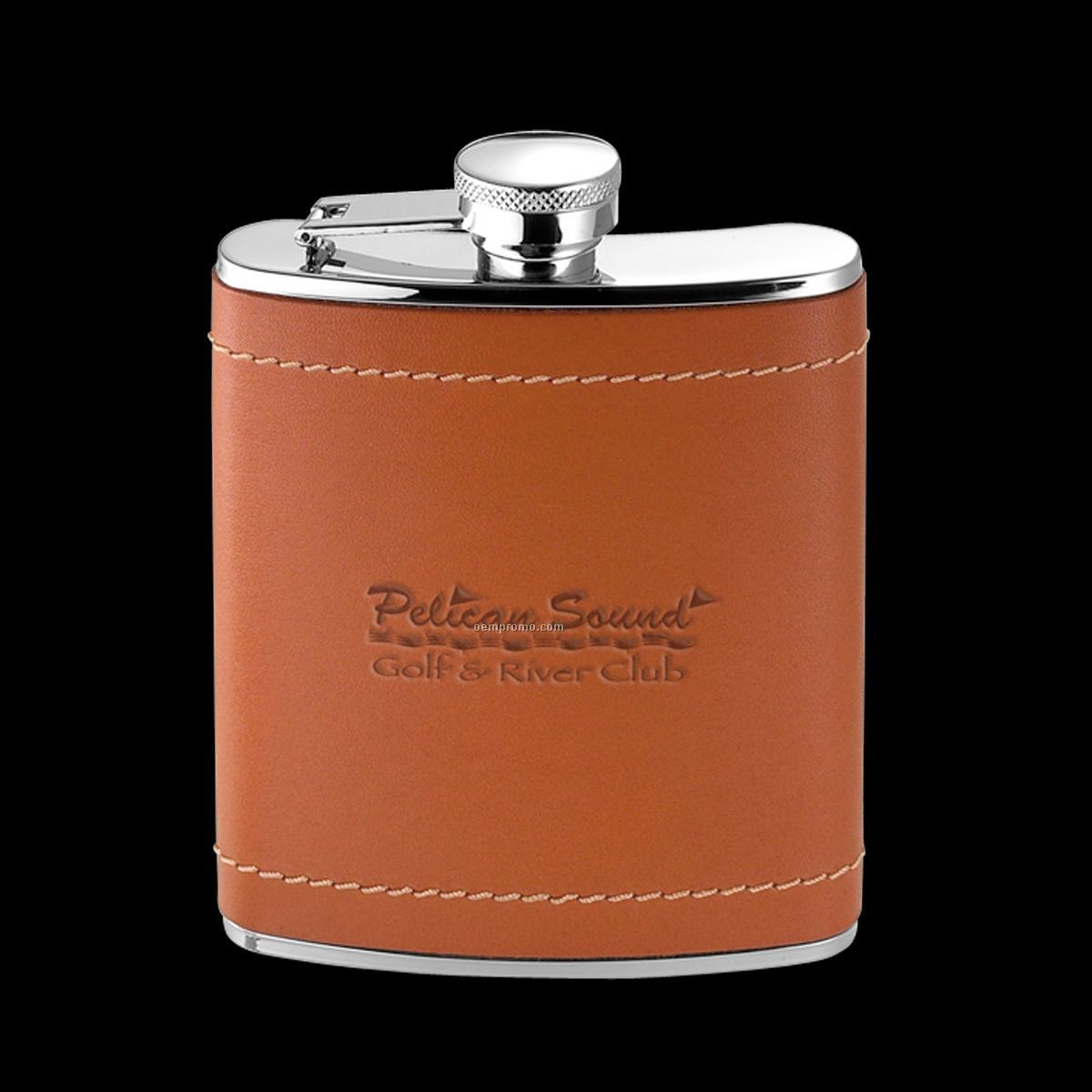 Osborne Leather/ Stainless Steel Hip Flask