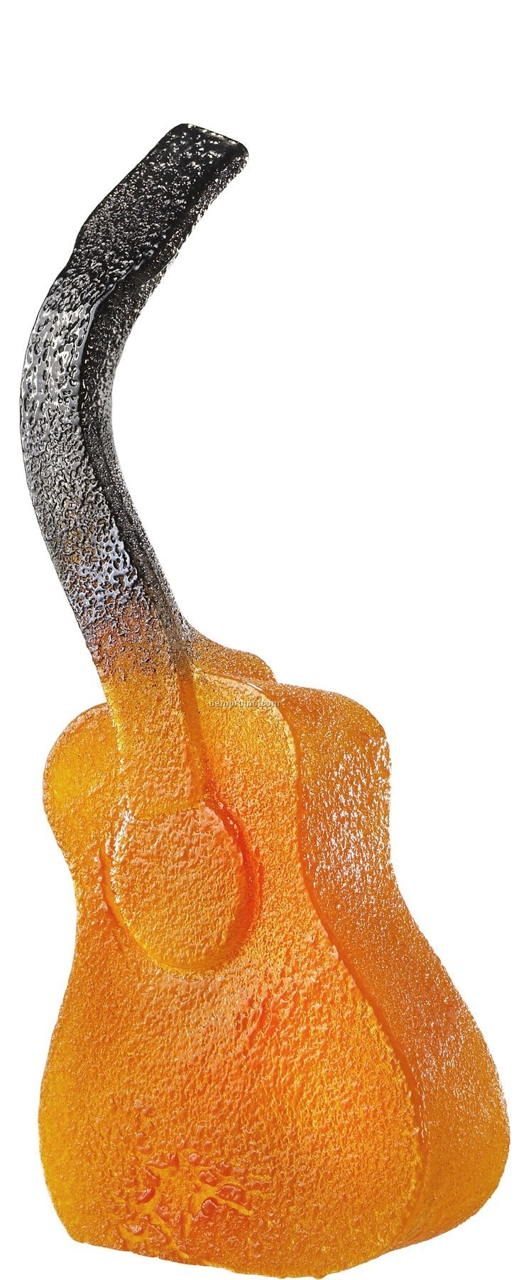 The Band Orange Glass Guitar Sculpture By Kjell Engman