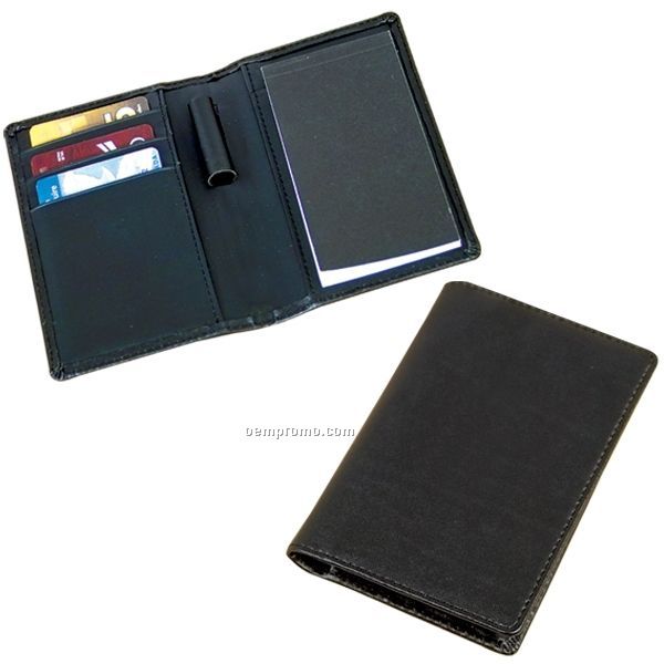 Bonded Leather Memo Pad (3.5"X5"X0.5") (Blank)