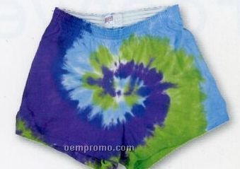 Soffe Panama Rainbow Youth Cheer Shorts (Purple/ Blue/ Green)