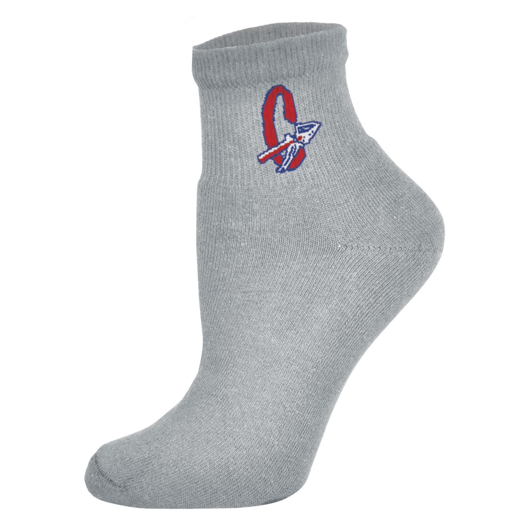 Full Cushion Anklet Sock With Knit-in Logo