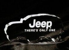 Acrylic Paperweight Up To 12 Square Inches / Jeep