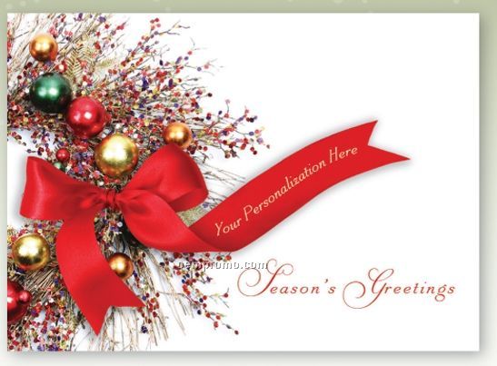 Identity Greetings Personalized Holiday Card - Bejeweled