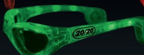 Jade Green Light Up Sunglasses