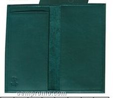 Tobacco Harness Leather Checkbook Cover