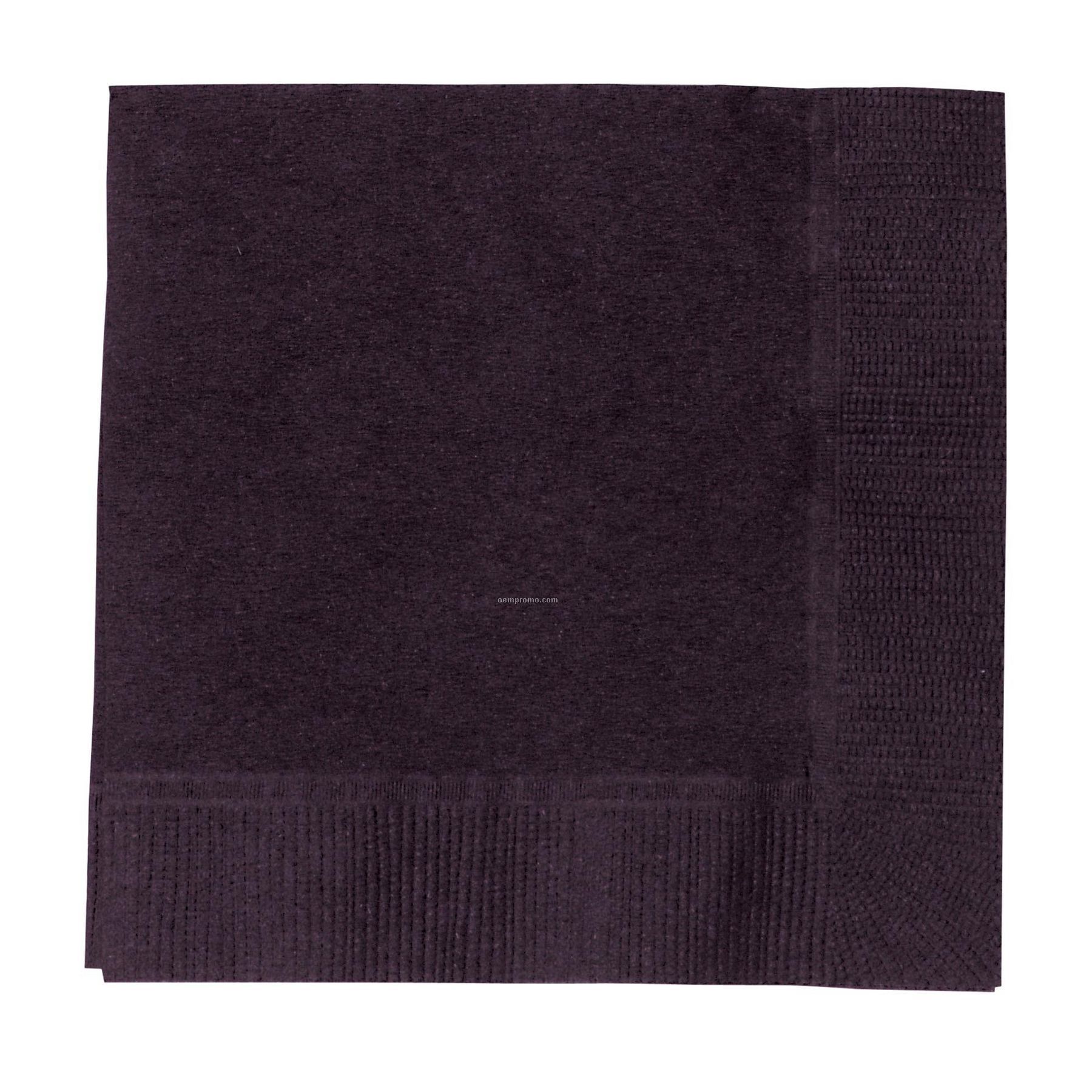 Colorware Black Velvet Dinner Napkins With 1/4 Fold