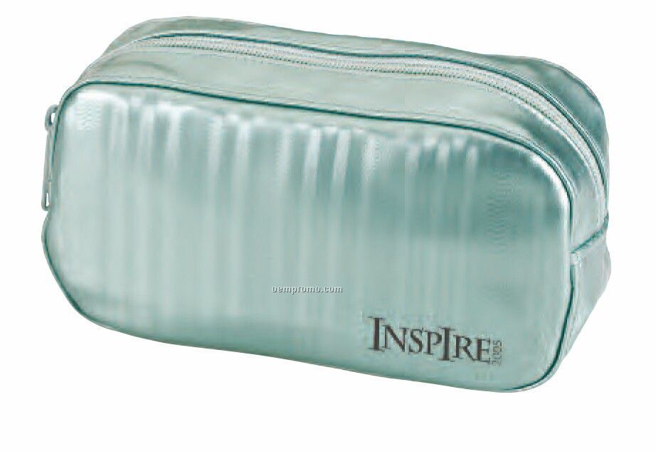 Oval Innovator Cosmetic Case (Pvc Moire Silk) (China)