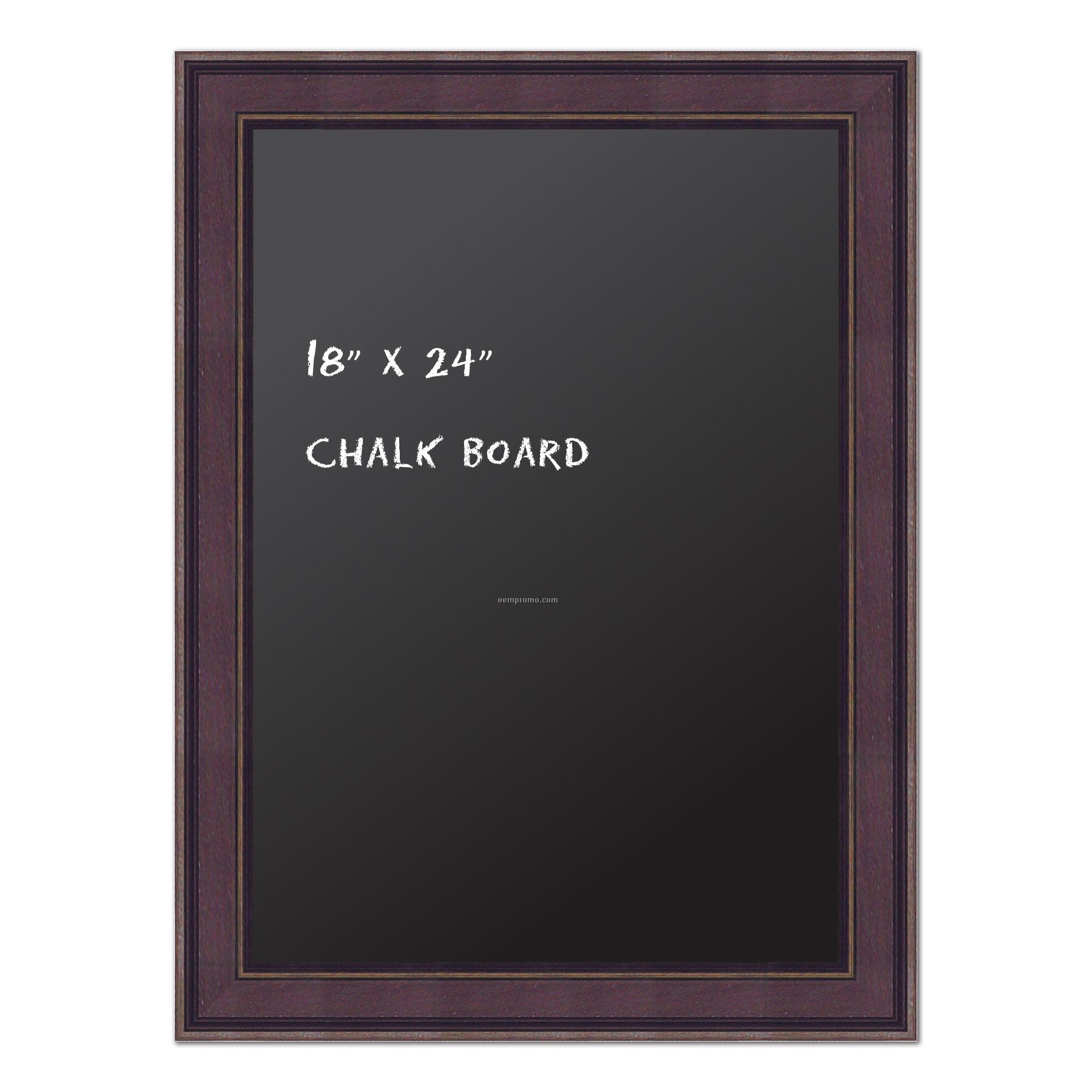 Chalk Board 18" X 24". Real Wood Frame - Country Wine Finish.