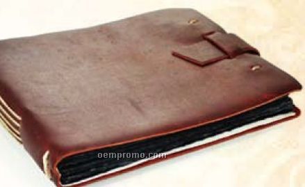 Field Leather Photo Album With Buckle Closure