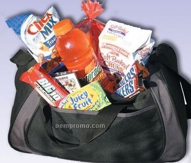 Jr. Mvp Duffle Gift Bag With Food & Sports Trading Cards