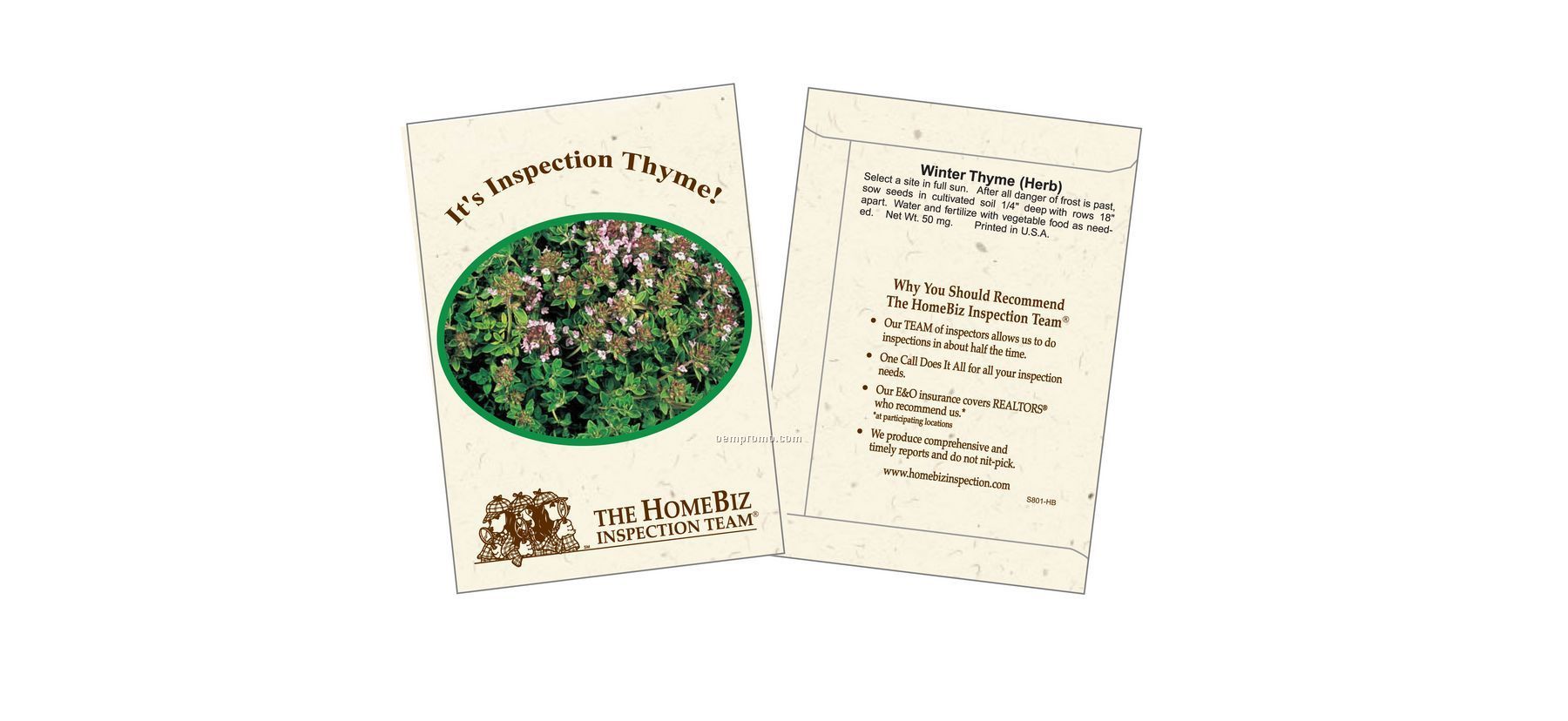 Winter Thyme Herb Seed Packet (1 Color)