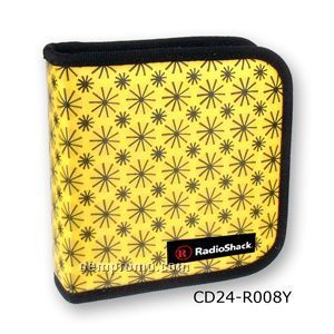 Yellow/ Black 3d Lenticular CD Wallet/ Case - 24 Cd's