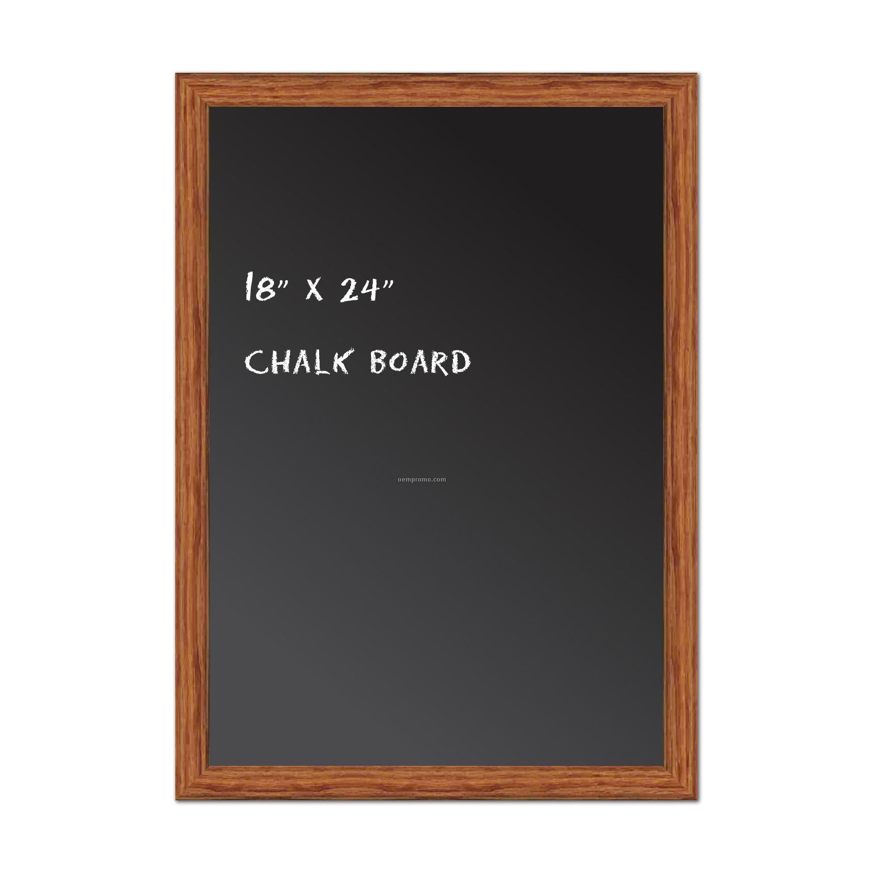 Chalk Board 18" X 24". Real Wood Frame - Honey Oak Finish.