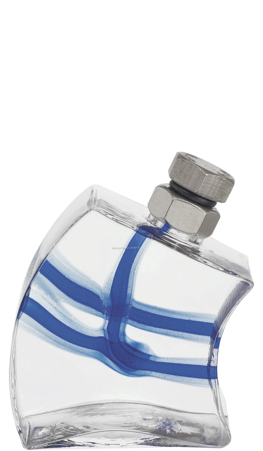 Macho Curved Glass Decanter By Kjell Engman (Blue)
